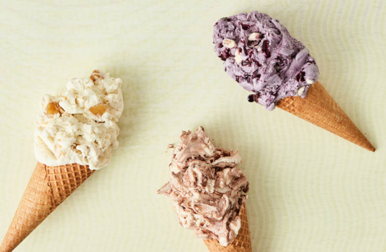 Three icecreams